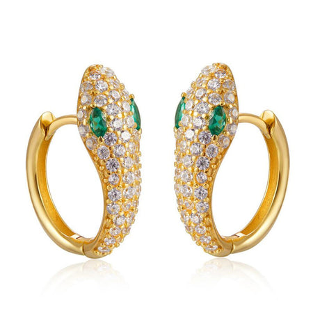 Zirconia Snake Hoops.