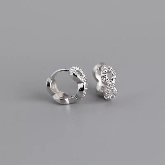 Infinity Zirconia Hoops.