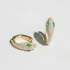 Zirconia Snake Hoops.