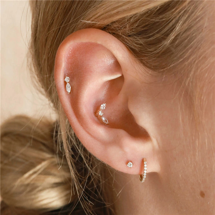 Piercing Stud 925 Flat Back.