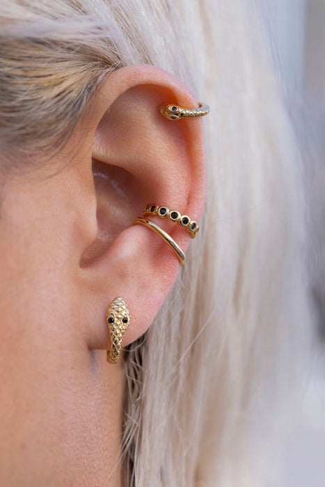 Classic Snake Hoops.