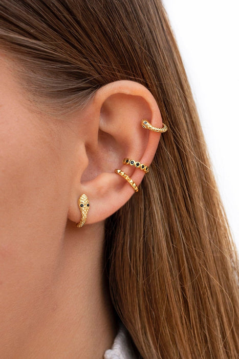 Classic Snake Hoops.